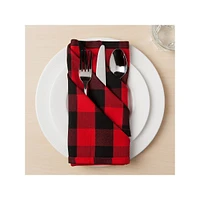 Red Buffalo Check Second Spin 4-Piece Napkin Set