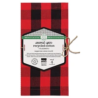 Ensemble de 4 napperons Red Buffalo Check Second Spin