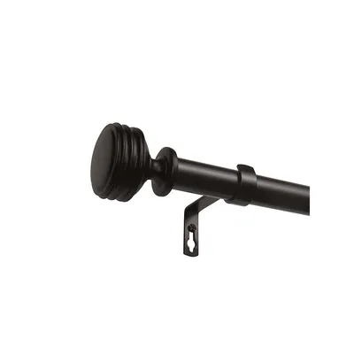 Exclusive Home Duke 1" Curtain Rod and Coordinating Finial Set