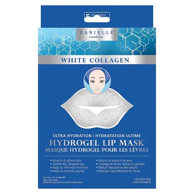 5-Piece White Collagen Hydrogel Lip Masks Set