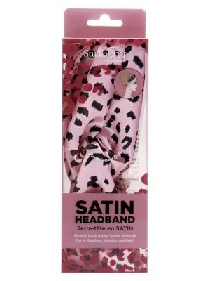 Studio Dry Leopard Print Satin Headband