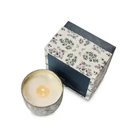 North Sky Large Boxed Crackle Glass Candle