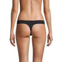 Bonded-Edge Microfiber Thong