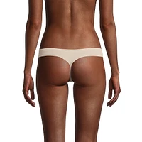 Bonded-Edge Microfiber Thong