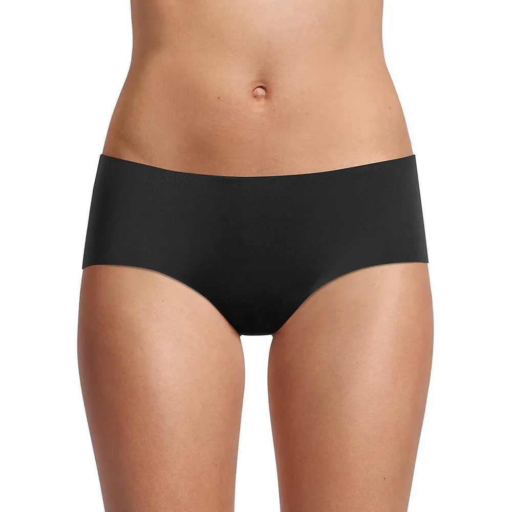 Core Microfiber Hipster Knickers in Black
