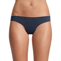 Culotte bikini en microfibre à bords contrecollés