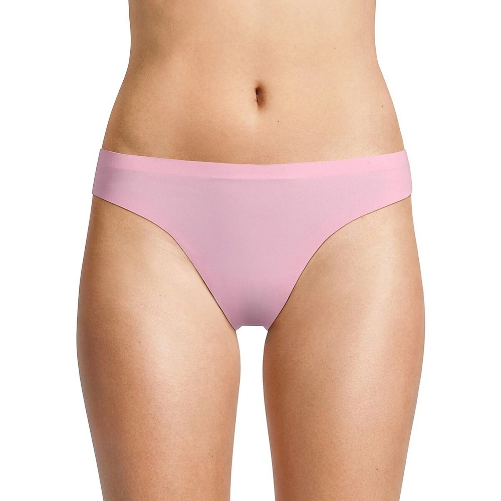 Bonded-Edge Microfiber Thong