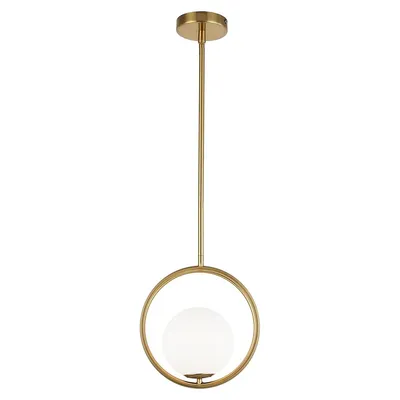 Adrienna 1-Light Halogen Pendant Light Fixture