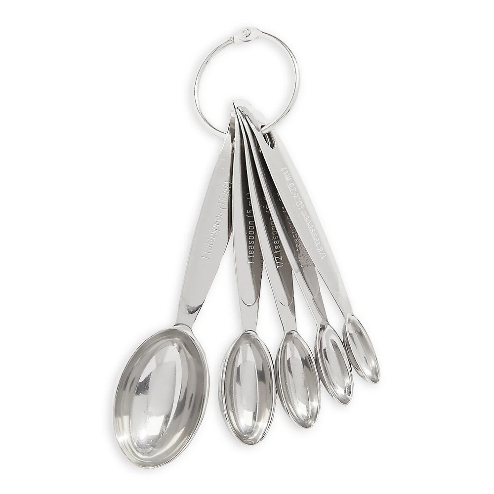 5-Piece Stainless Steel Measuring Spoon Set