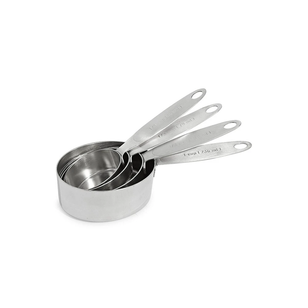 4-Piece Stainless Steel Measuring Cup Set