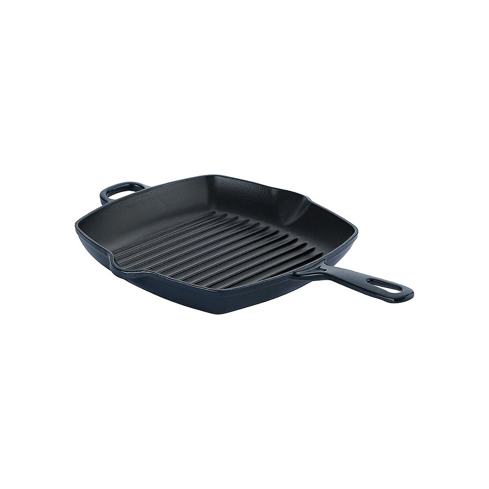 Cast Iron 10.25-nch Square Grill Pan