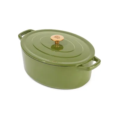 Cast Iron 5.2 L Oval Dutch Oven