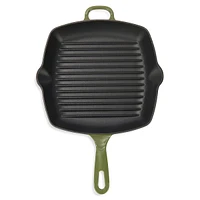 Cast Iron 10.25-nch Square Grill Pan