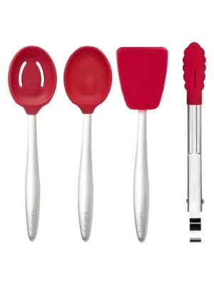 Mini Piccolo 4-Piece Stainless Steel & Silicone Cooking Utensil Set
