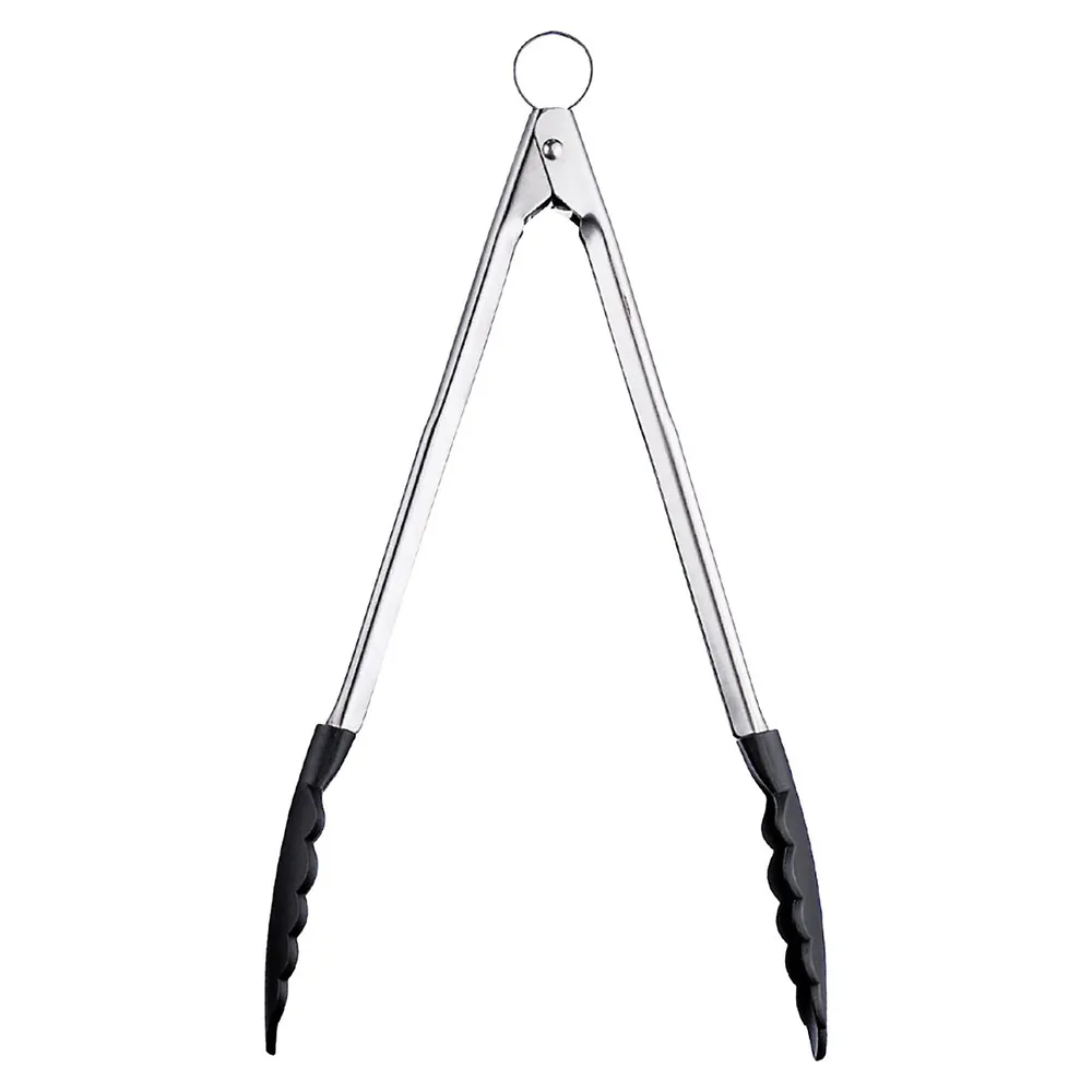 Stainless Steel & Silicone Locking Tongs