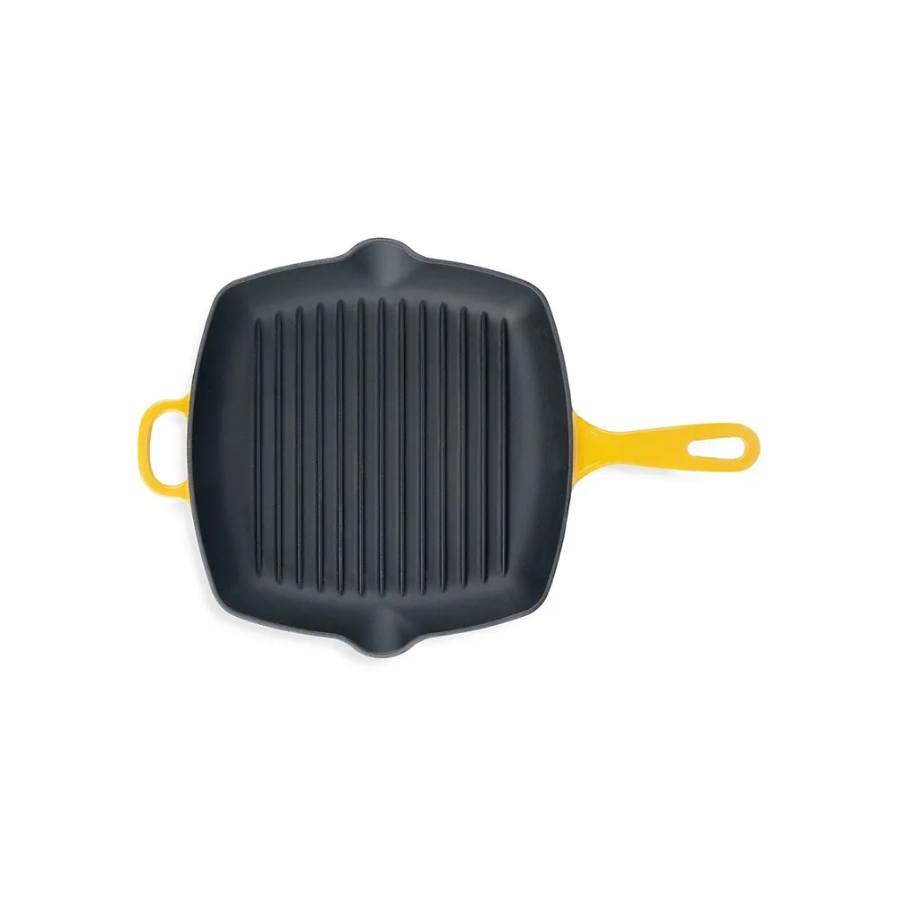 Cast Iron 10.25-nch Square Grill Pan