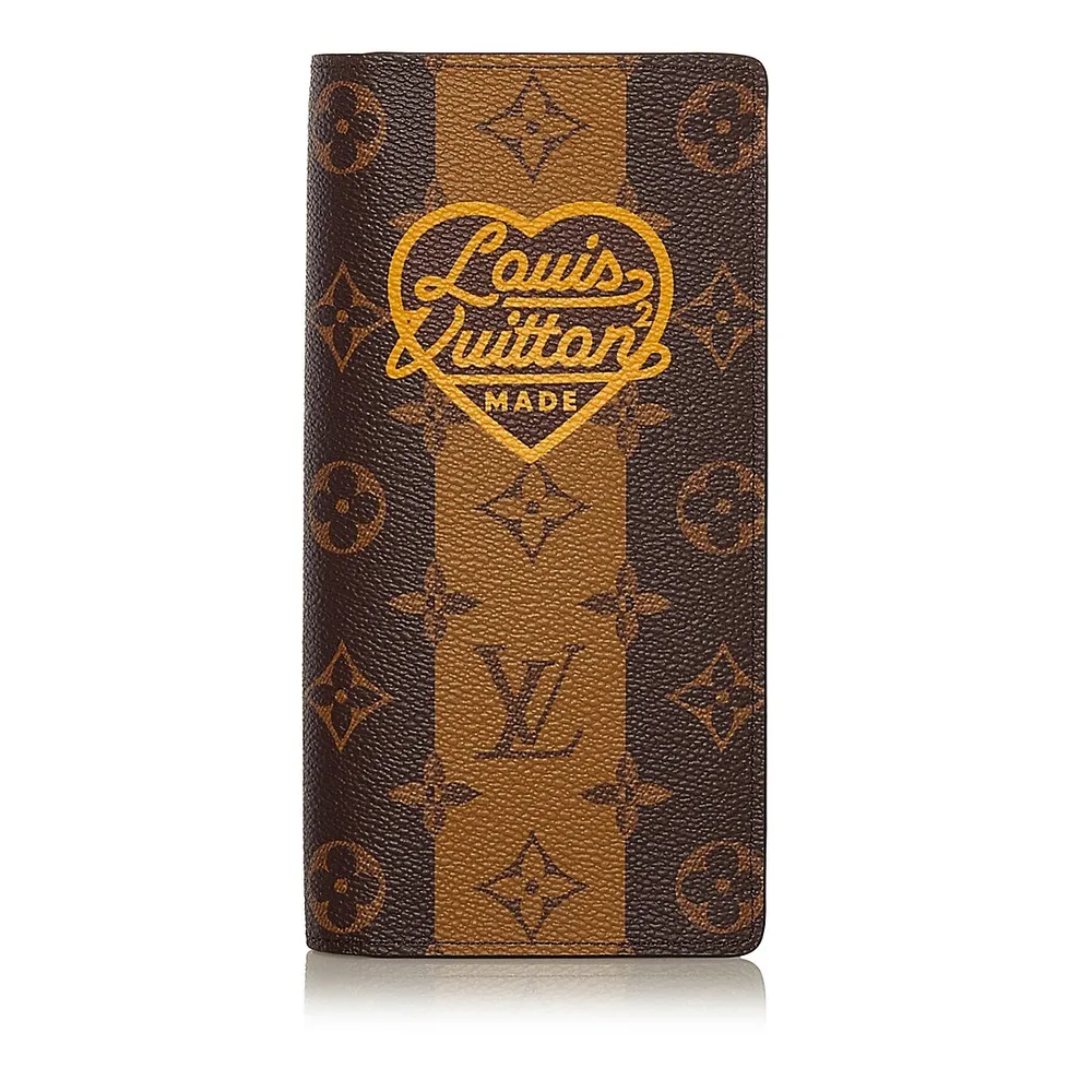 Pre-loved Louis Vuitton X Nigo Monogram Stripes Brazza Wallet