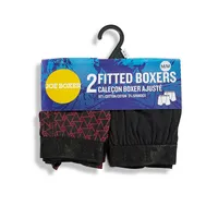 2-Pack Check It Out Fitted Boxers