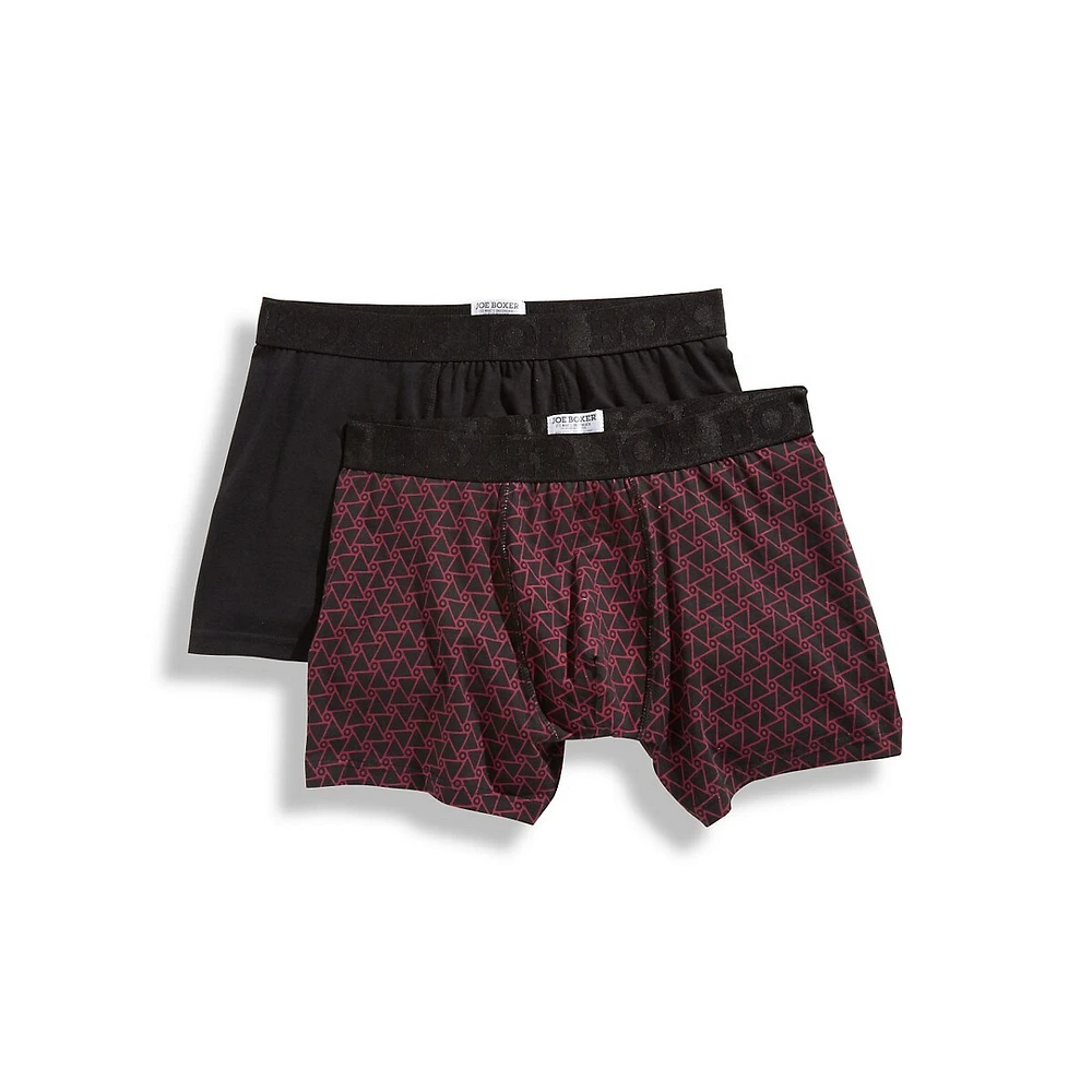 2-Pack Check It Out Fitted Boxers