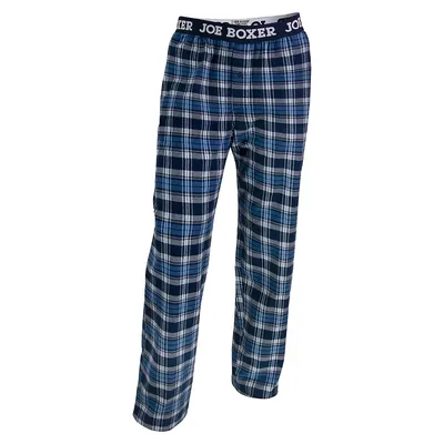 Pantalon de pyjama en flanelle à carreaux avec logo