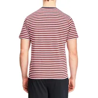 Black Striped Crewneck T-Shirt