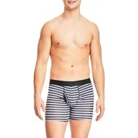 Striped Form-Fitting Boxer Briefs