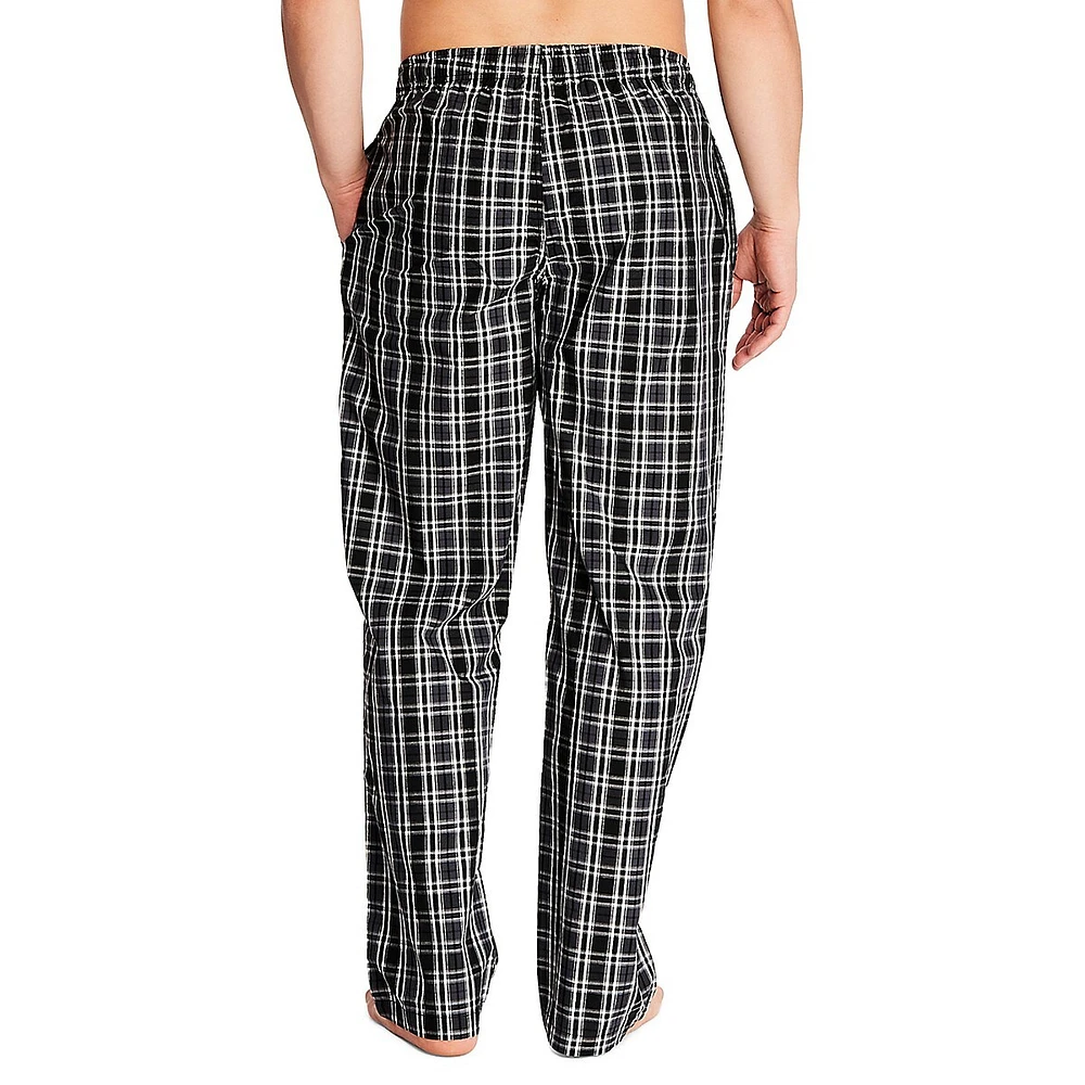 Check-Print Cotton Poplin Pyjama Pants