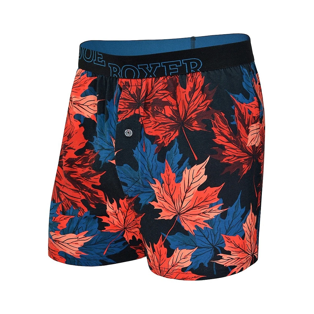 Leaf-Print Boxers