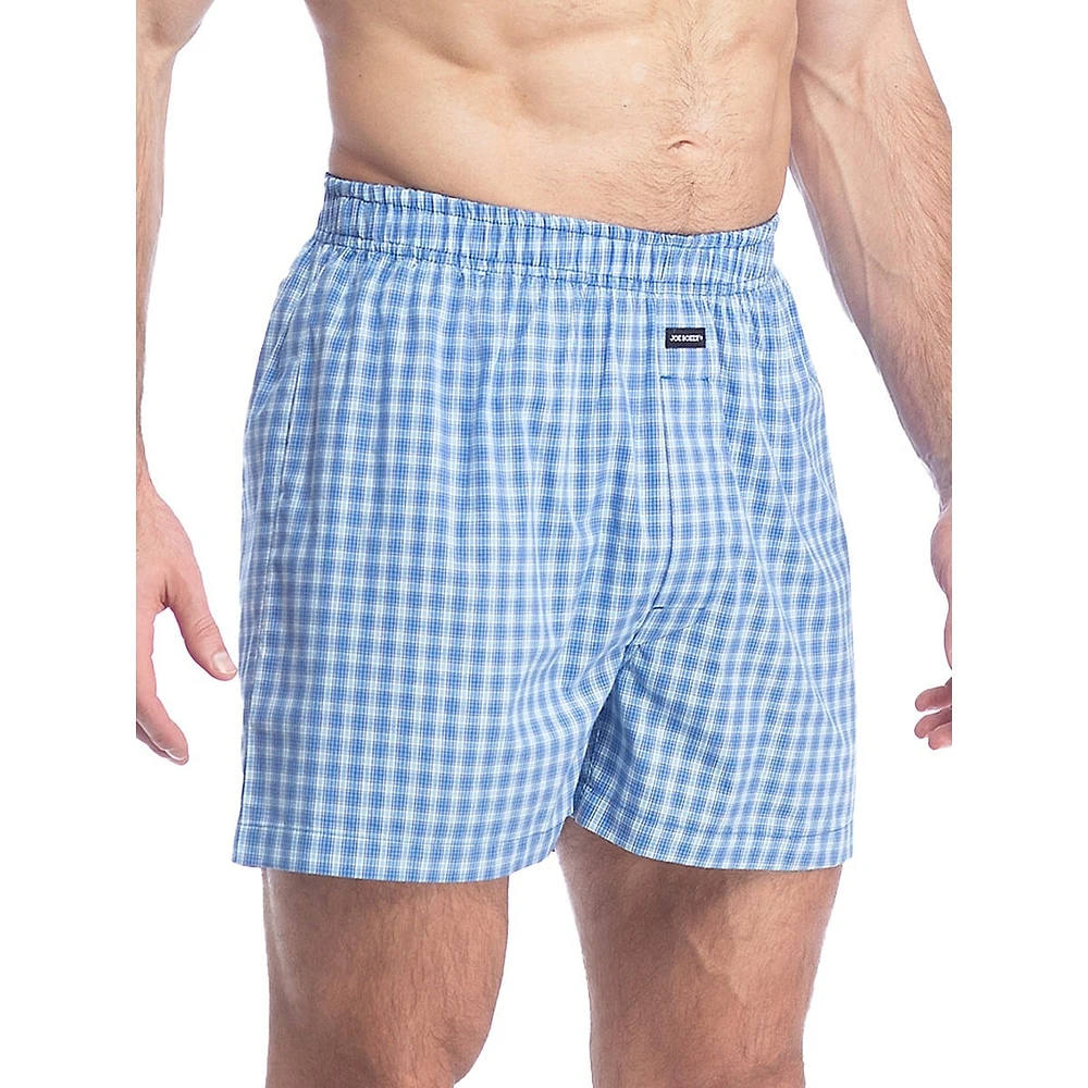 Plaid Poplin Boxers