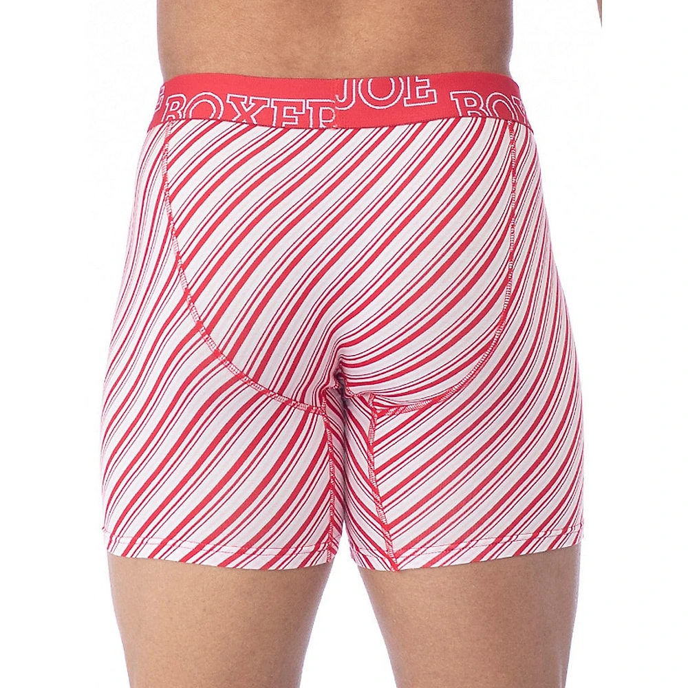 Candy Cane Fitted Boxer Briefs