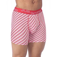 Candy Cane Fitted Boxer Briefs