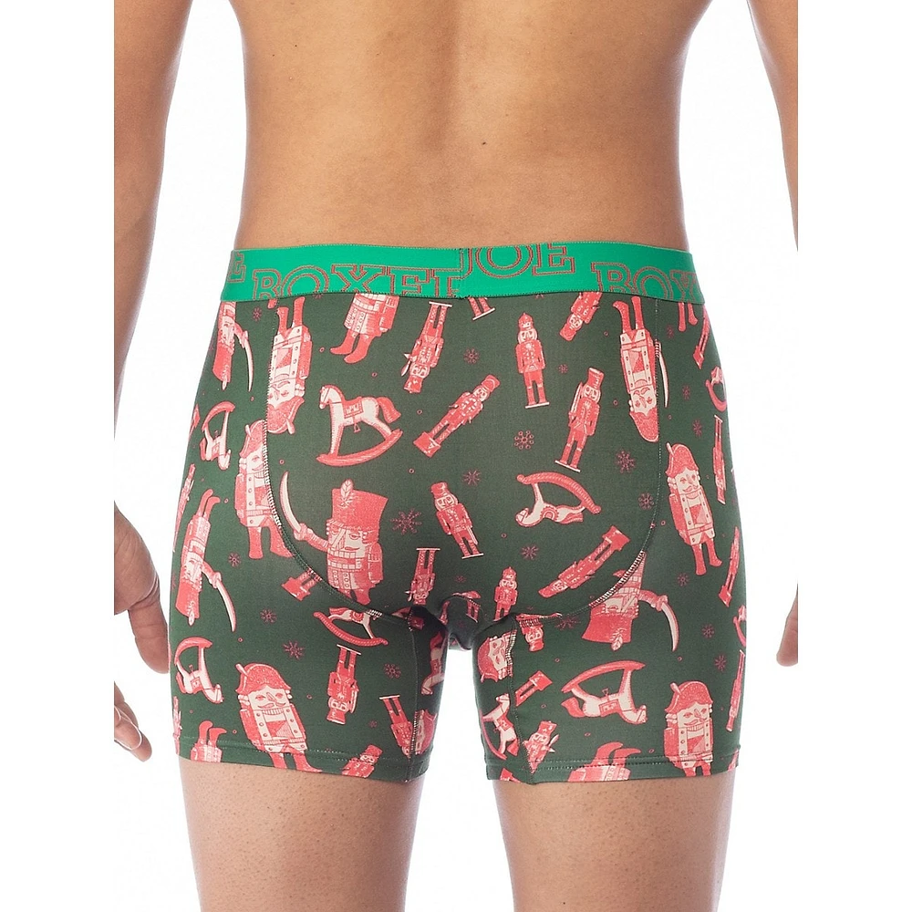 Holiday-Print Boxer Briefs