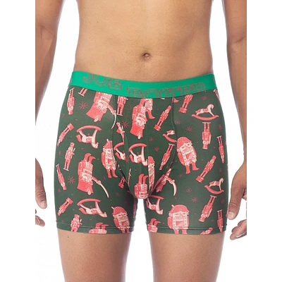 Holiday-Print Boxer Briefs