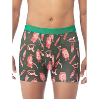 Holiday-Print Boxer Briefs