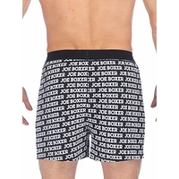 Logo Lettered-Print Organic Cotton Boxer Briefs