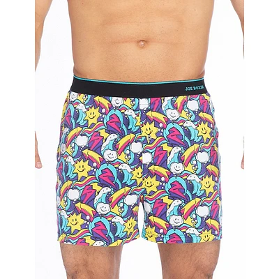 Cloud Starburst-Print Organic Cotton Boxer Briefs