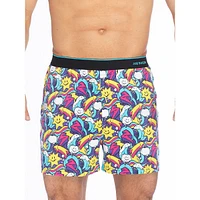 Cloud Starburst-Print Organic Cotton Boxer Briefs