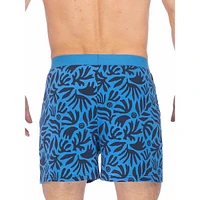 Smiley Face-Print Organic Cotton Boxer Briefs