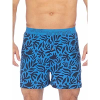 Smiley Face-Print Organic Cotton Boxer Briefs