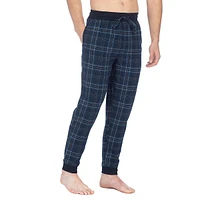 Modern-Fit Check Flannel Joggers