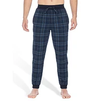 Modern-Fit Check Flannel Joggers
