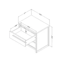 Tao Two-Drawer Nightstand