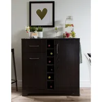 Vietti Bar Cabinet with Bottle and Glass Storage