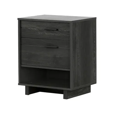 Fynn 2-Drawer Nightstand with Cord Catcher