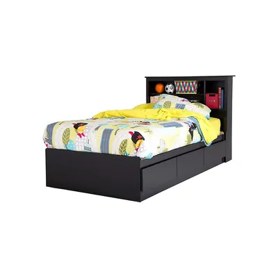 Vito 2-Piece Mates Bed & Bookcase Headboard Set