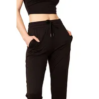 Casual Drawstring Waist Jogger Workout Cargo Pants With Pockets