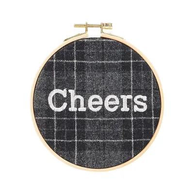 Cheers Embroidered Wall Decor