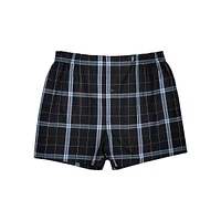 Cotton Woven Plaid Boxers