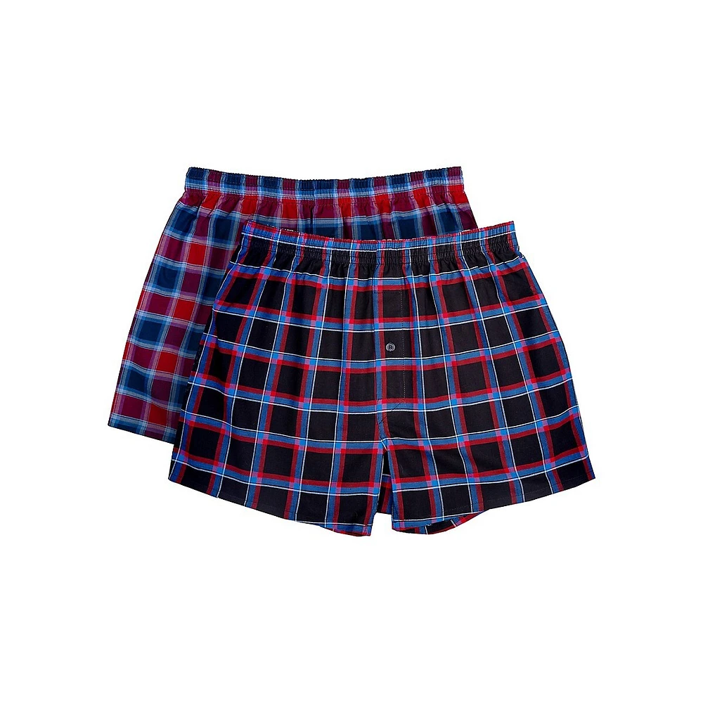 2-Pack Cotton Woven Boxers