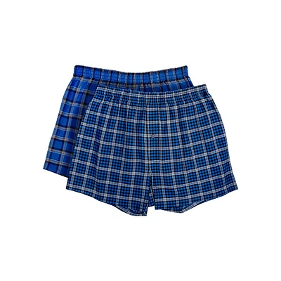 2-Pack Cotton Woven Boxers